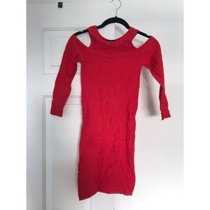 Bebe cold shoulder party dress
